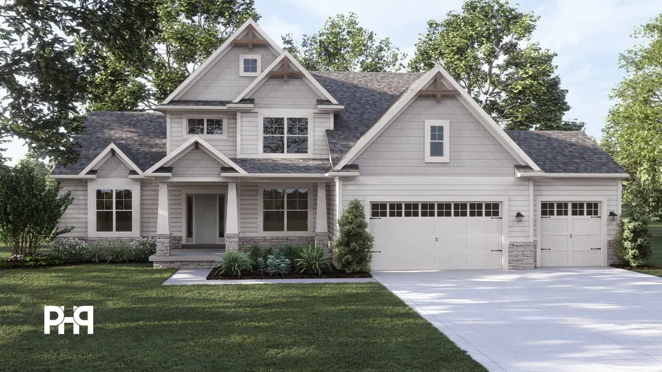 The Nestin house plan, exterior view 1